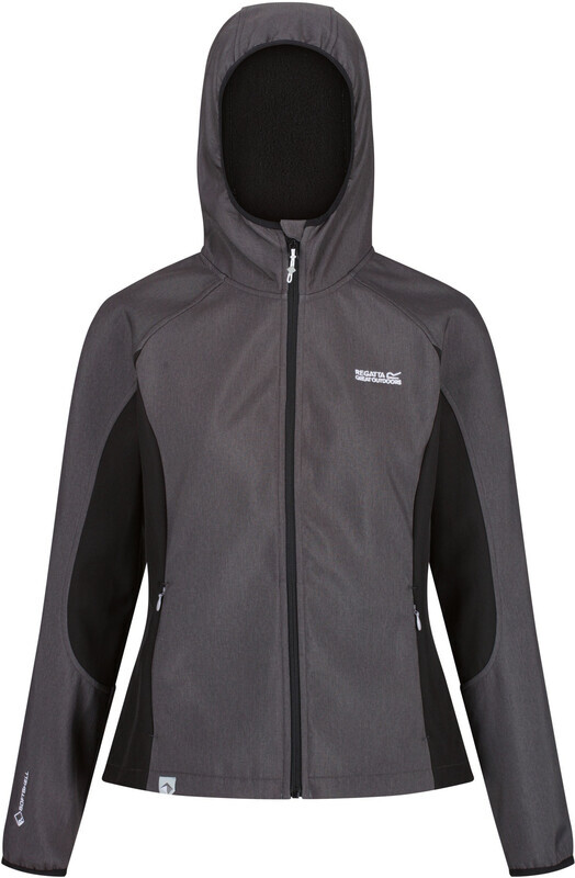 Regatta Arec II Softshell Jas Dames, black marl/black UK 10 | DE 36 2020 Softshell jassen