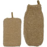 Meraki Gant de bain et éponge exfoliante en jute