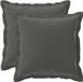 vidaXL - Kussensloop - 2 stuks - HOUTEN - Antraciet - 45 x 45 cm - Polyester