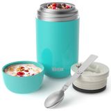 Icecat Récipient alimentaire en acier inoxydable avec cuillère pliable, 710 ml, pour aliments chauds et froids