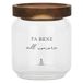 La Porcellana Bianca - Bocal à sucre en verre borosilicate, capacité 400 ml, collection I Garbati