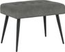 vidaXL Canapé avec boutons touffetés Gris foncé 60 x 40 x 45 cm velours