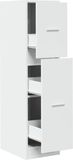 vidaXL Apothekerskast, wit, 30 x 41 x 118 cm, spaanplaat