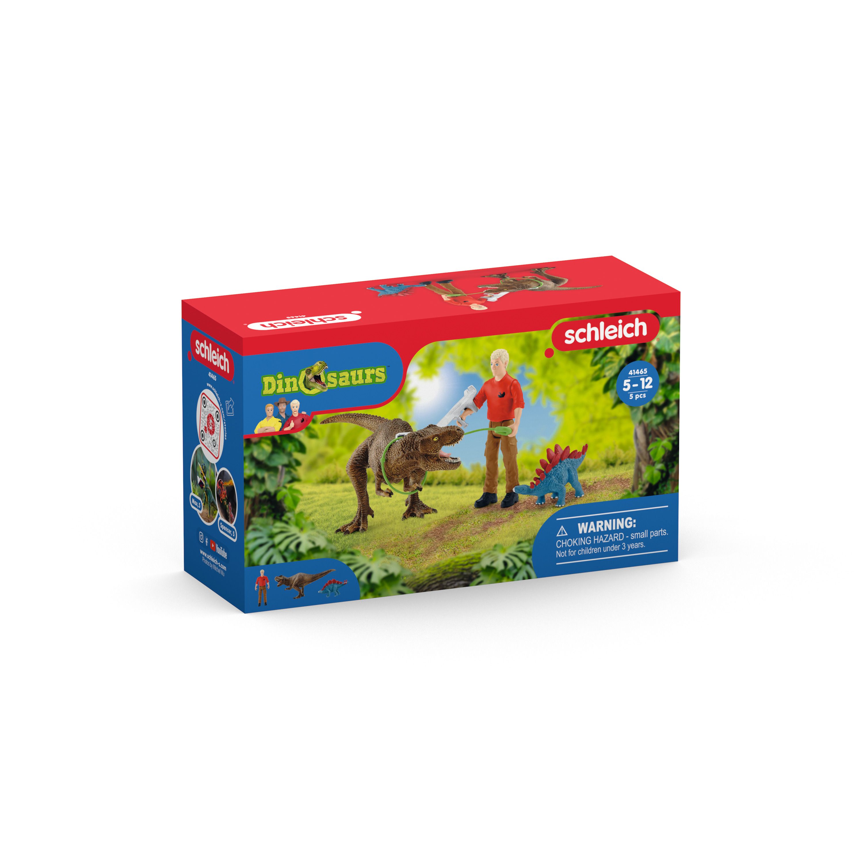 Schleich DINOSAURS Tyrannosaurus rex aanval 41465 - Speelgoedfiguur - Meerkleurig