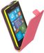 LELYCASE HC Leder Flip case case Telefoonhoesje - Nokia Lumia 520 Roze