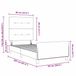 vidaXL Boxspring bed met hoofdeinde Donkerblauw 90 x 200 cm Fluweel