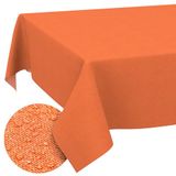 ANRO Tafelkleed Oranje linnenlook Meerkleurig 140x100cm Rechte rand Afwasbaar Waterafstotend