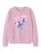 NAME IT Sweatshirt 'NKFNOSSO' navy / oudroze / lichtroze / karmijnrood