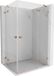 Mexen Lunar Duo douchecabine draaideur rechts 110 x 80 cm, transparant, geborsteld koper