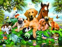 SunsOut Puzzle Pièces XXL - Les Amis de l'Été - 500 à 999 pièces