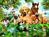 SunsOut Puzzle Pièces XXL - Les Amis de l'Été - 500 à 999 pièces