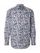 OLYMP Overhemd marine / duifblauw / bruin / wit