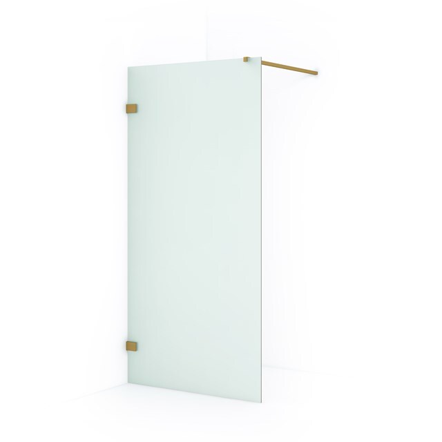 Maxaro Inloopdouche Diamond 100cm 8mm Mat Veiligheidsglas Goud