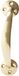 Bulk Hardware BH02100 Victoriaanse beugelgreep 150 mm, messing, wit