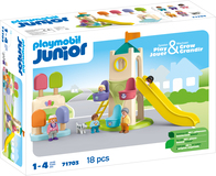 PLAYMOBIL Junior Avontuurlijke speeltuin - 71703 | Action/Adventure Speelset voor Peuters en Kleuters | 18 Stuks