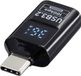 Renkforce USB Adapter [1x USB-C stekker - 1x USB-A-bus] USB 3.2 Type C/A Charging Adapter, PD36W, 10 Gpbs LED-display