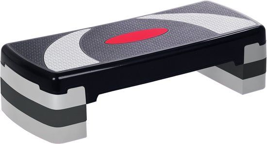 HOMCOM Aerobics stepper - Hout - 80x31x12cm - Zwart