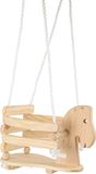 small foot Babyschommel paard van hout