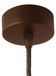 Amarcords - Plafondkap van metaal, kleur CORTEN, complete lampluifel met kabelklemmen, schroeven en plafondhouder. Diameter 77 mm, hoogte 26 mm