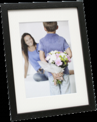 Deknudt S223K2 Fotolijst 13x18 cm Hout Zwart met Passepartout