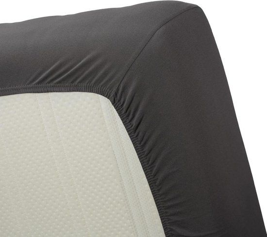Beddinghouse Jersey Topper Hoeslaken 180x200 cm - Antraciet