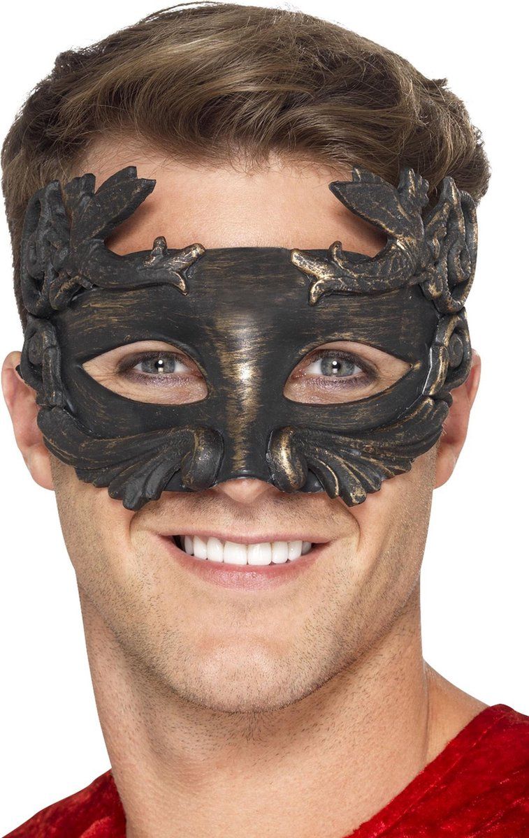 Smiffys - Romeins masker platina goud voor mannen