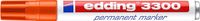 Edding 3300 permanente marker Beitelvormige punt Rood