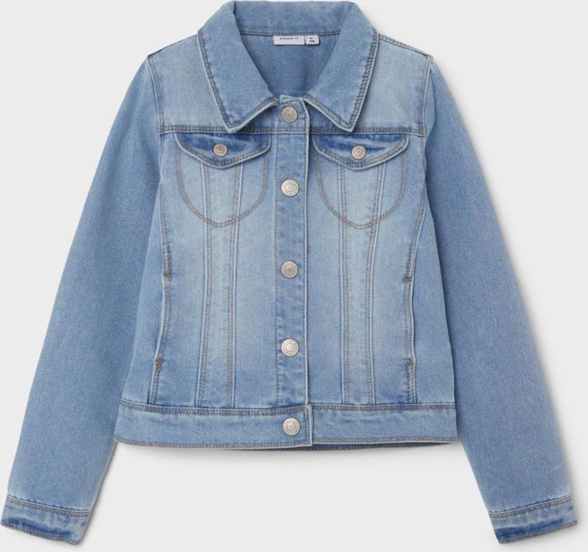 name it NKFSTAR DNM JACKET 2210-SR NOOS Meisjes Jas - Maat 128 - Blauw