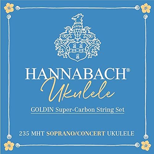 Hannabach Ukelele Snaren Sopraan/Concert, Goud, Set 235 MHT