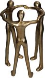 HD Collection Ornament Beeldje Aluminium 21x21x36cm