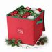 Merkloos Relaxdays Kerstballen opbergbox - voor 64 ballen - rood
