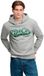 Superdry Vintage Script Hoodie Heren Katoen/Polyester L Athletic Grey Marl