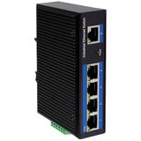 LogiLink NS202 Industrial Ethernet Switch 5 poorten 10 / 100 / 1000 MBit/s PoE-functie