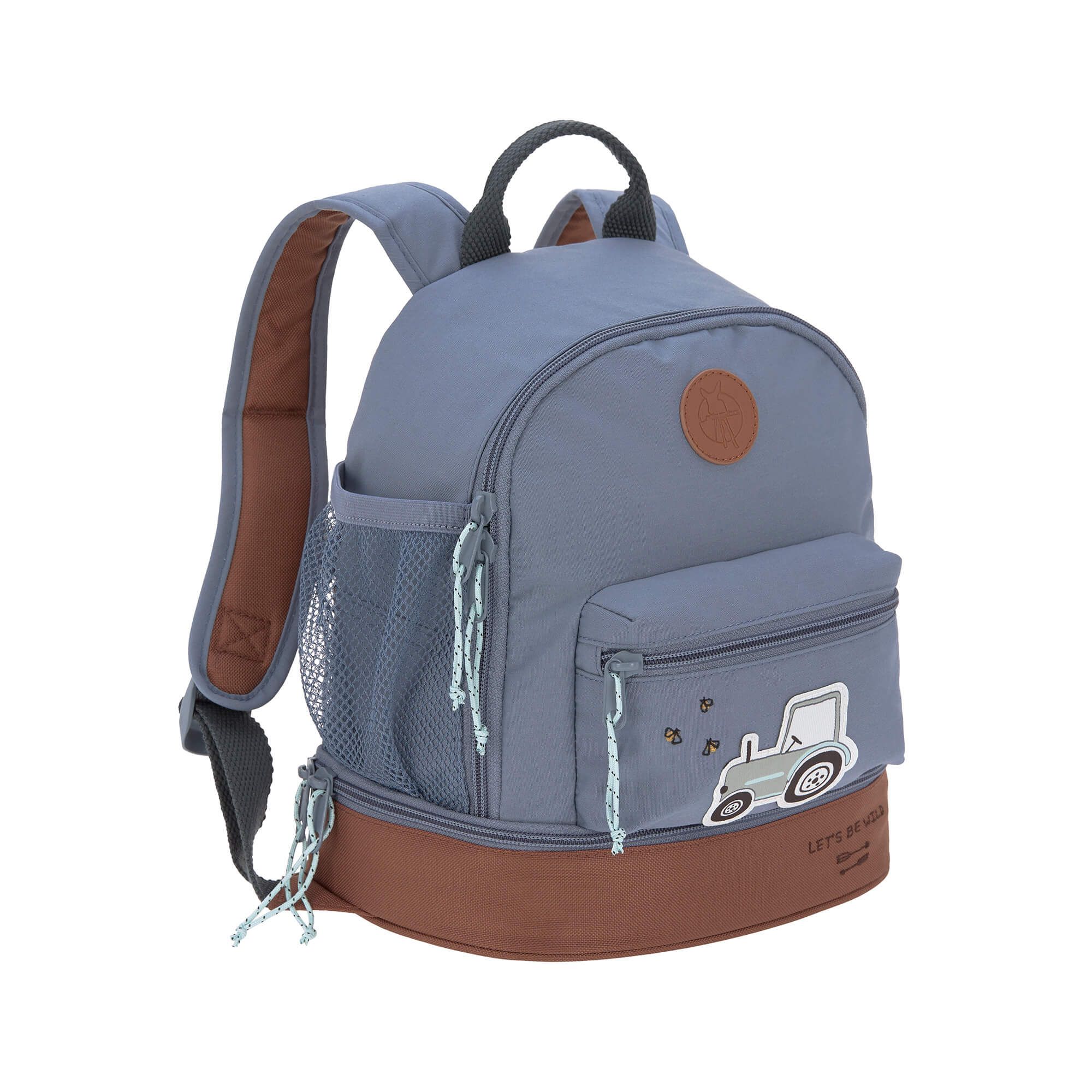 Lässig 1203001496 Schooltas - Polyester - Beige/Blauw
