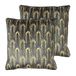 furn. Blauweregen polyester gevulde kussens (Twin Pack), houtskool, 50 x 50 cm