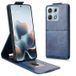 Motorola Étui à rabat vertical Edge 70 Max avec support - Bleu foncé