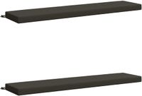 vidaXL Coussins de banc SOEST 2 pièces 100% Polyester Anthracite 170 x 40 x 8 cm