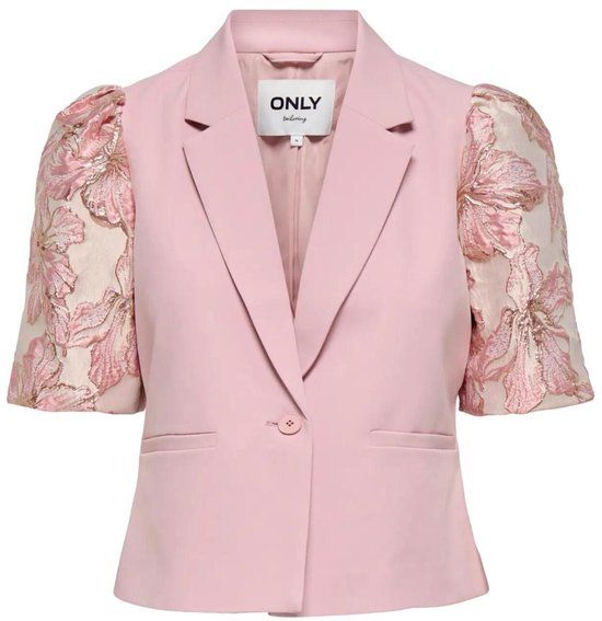 Only Blazer Onlrifika-mellie S/s Blazer Tlr Cs 15372800 Bleached Mauve Dames Maat - W34