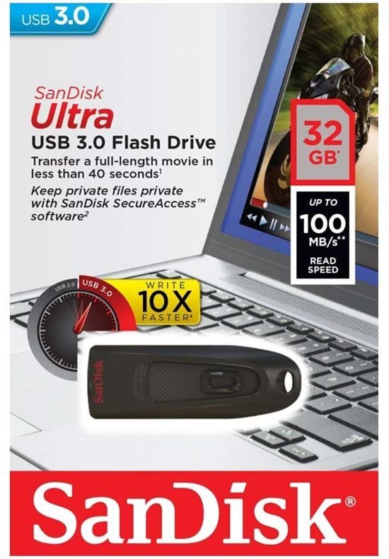 Sandisk Ultra USB-stick 32GB