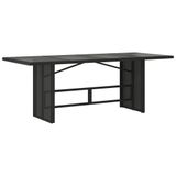 VidaXL 7-delige Tuinset met kussens, poly rattan, bruin