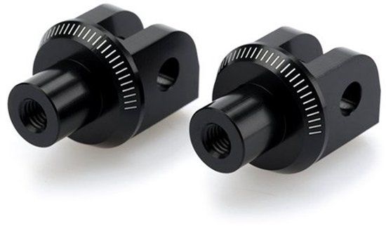 Puig 8887 Pilot Kawasaki Ninja 400/zx-10r Se 18-19&z400 19&zx-10r 16-19&zx-10r Krt Replica 18&zx-10rr 17-19 Voetsteunadapters Zwart