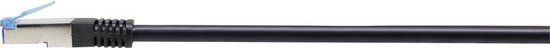 Renkforce RF-4673696 RJ45 Netwerkkabel, patchkabel CAT 6A S/FTP 20.00 m Zwart UV-bestendig 1 stuk(s)