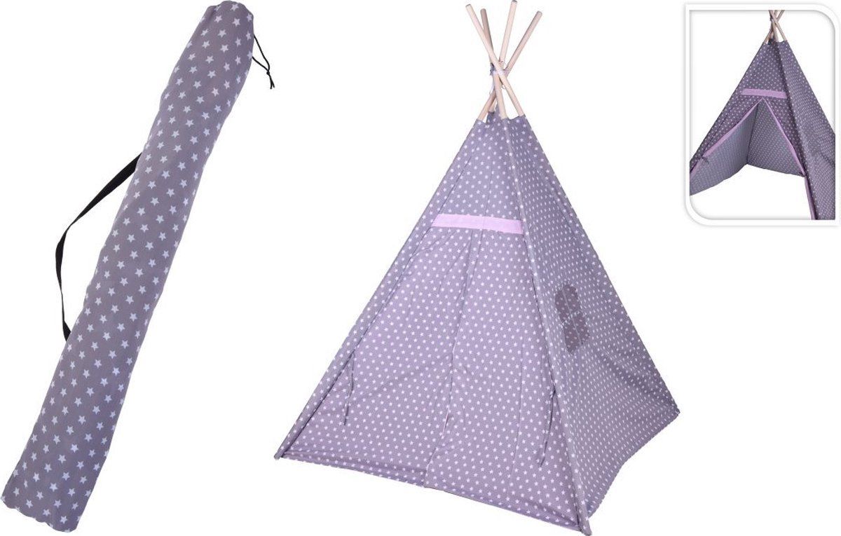 Valetti Kids Collection Speeltent Tippie 103x103x160 cm Beige/Wit