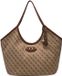 GUESS shopper Samantha Girlfriend Tote Latte Logo / Brown beige
