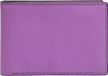 FOSSIL Housse pour cartes en cuir Steven Front Pocket Wallet Bifold Bright Purple violet