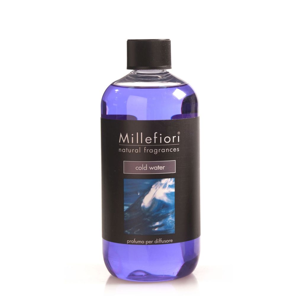 Millefiori Milano Navulling voor Geurstokjes 500 ml - Blauw - Citrus, Eucalyptus, Munt