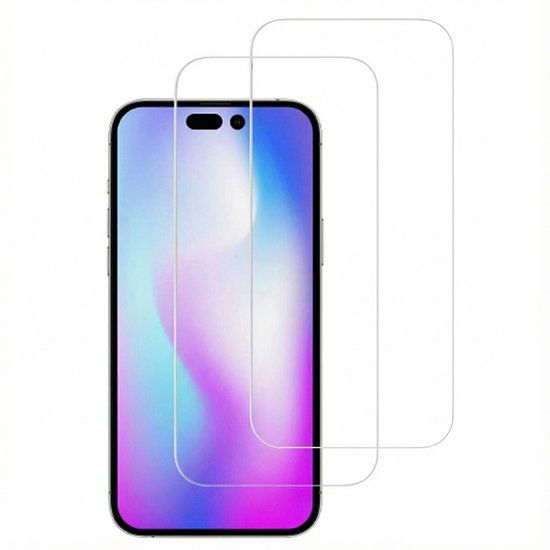 Accezz Screen Protector - Geschikt voor Apple iPhone 14 Pro - 2 Pack Glas