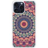 iPhone 15 Pro Max Mandalla rose bedrukt siliconen hoesje
