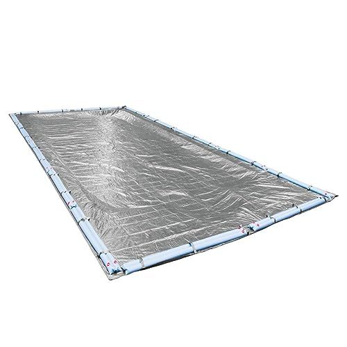 Pool Mate Winter Pool Cover - 25 x 45ft - Heavy-Duty Silver