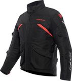 Dainese Tempest 4 D-Dry Motorfiets Textieljas Zwart/zwart/rood Maat 62
